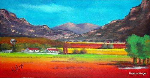 Original Helena Kruger(1957- )  - 260x500x15mm