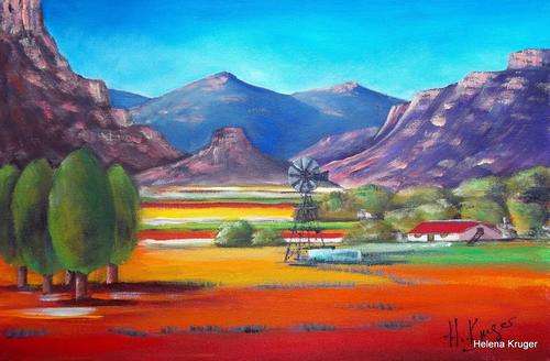 Original Helena Kruger(1957- )  - 370x570x20mm