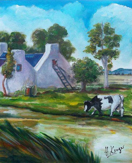 Original Helena Kruger(1957- )  - 350x430mm