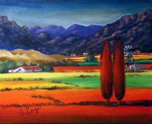 Original Helena Kruger(1957- )  - 400x500x22mm