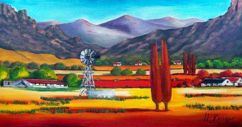 Original Helena Kruger(1957- )  - 350x700mm