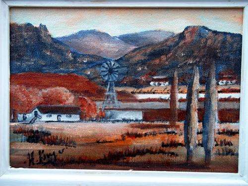 Original Helena Kruger(1957- )  -  440x540mm - Framed