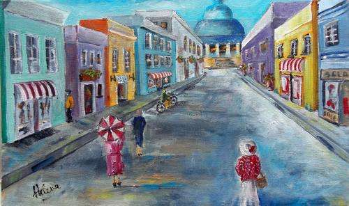 Original Helena painting  - 300x500x22mm - can be hung as is