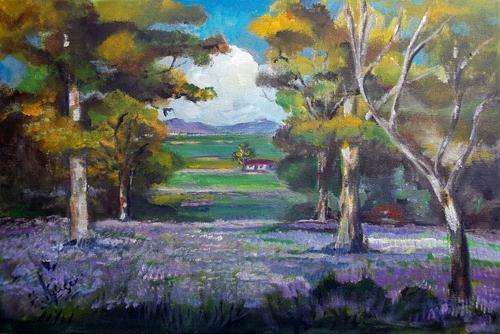 Original Acrylic painting by Helena - 400x600x44mm - can be hung as is