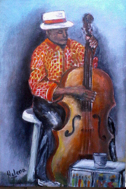 Stunning Original Acrylic - 300x500x22mm - Playing at the Waterfront