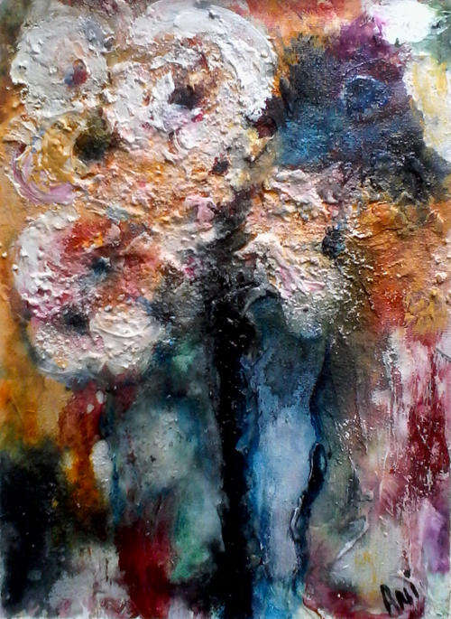 STUNNING Ani VLok - Mixed media painting by popular Cape Town artist!