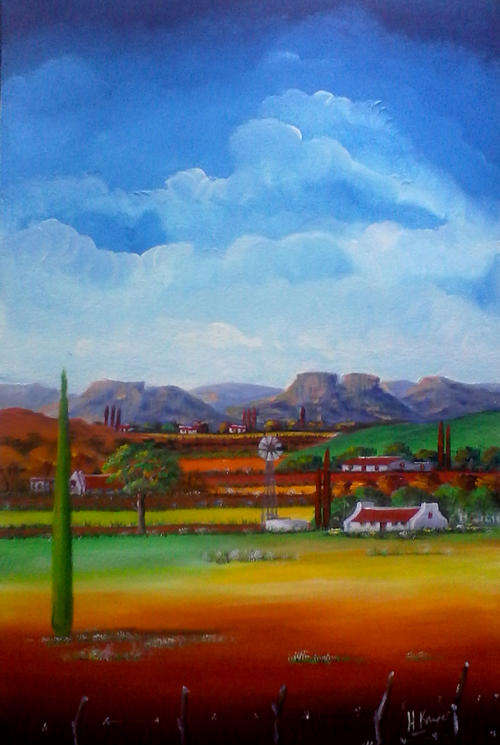 Original Acrylic by HELENA -Extra  LARGE painting - 600x900X22mm