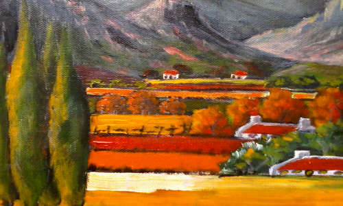 WOW! STUNNING  original by H Kruger(1957-) - 250x350x22mm
