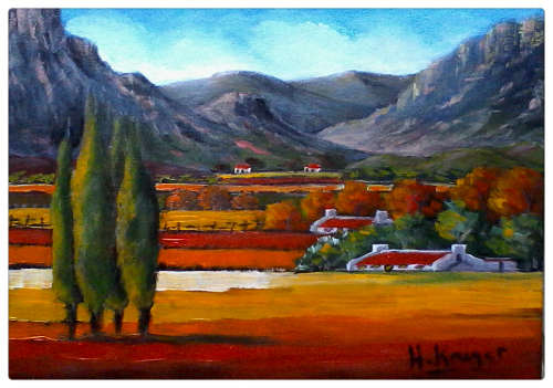 WOW! STUNNING  original by H Kruger(1957-) - 250x350x22mm