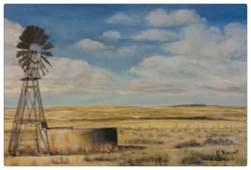 WOW! STUNNING  original by H Kruger(1957-)   - 500x600mm