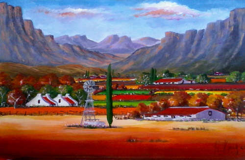WOW! STUNNING  original by H Kruger(1957-)   - 350x530mm