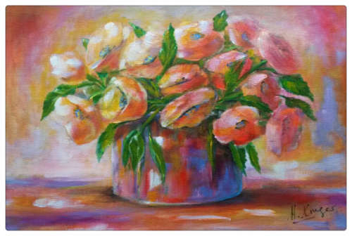 WOW! STUNNING  original by H Kruger(1957-)   - 400x600x22mm - can be hung as is!