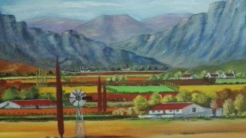 WOW! STUNNING Large original by H Kruger(1957-)   - 600x840x22mm