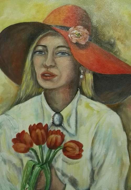 WOW! STUNNING  LARGE original by H Kruger(1957-)   - 600x750x22mm