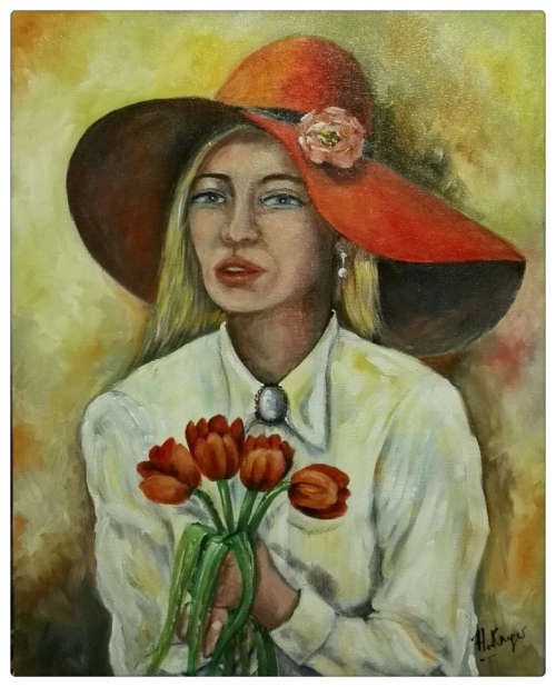 WOW! STUNNING  LARGE original by H Kruger(1957-)   - 600x750x22mm