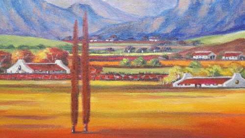 WOW! STUNNING original by H Kruger(1957-)   - 300x450x22mm