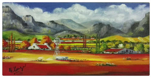 WOW! STUNNING original by H Kruger(1957-)   - 300x600x44mm