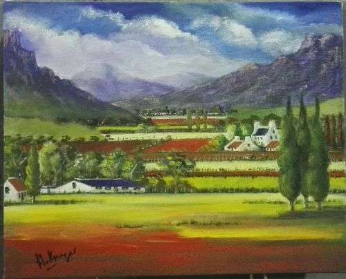 WOW! STUNNING  original by H Kruger(1957-)   - 400x500x22mm - can be hung as is!
