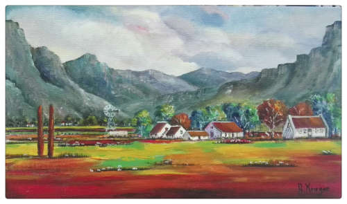 Stunning original by Helena Kruger(1957-)  - 350x600x22