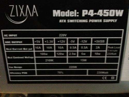 power supply 450W