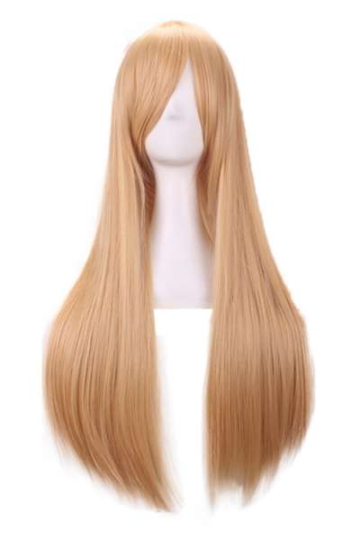 Long Straight Golden Wigs Fiber Cosplay Wigs