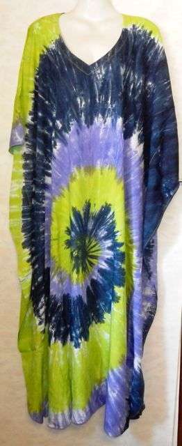 Ladies tie dye kaftan  - POSTAGE  FREE IN S.A.