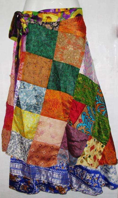 Indian silk wrap skirt   - POSTAGE  FREE IN S.A.