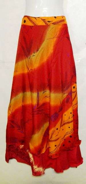Indian silk wrap skirt   - POSTAGE  FREE IN S.A.