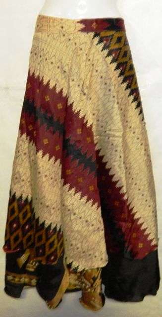 Indian silk wrap skirt   - POSTAGE  FREE IN S.A.