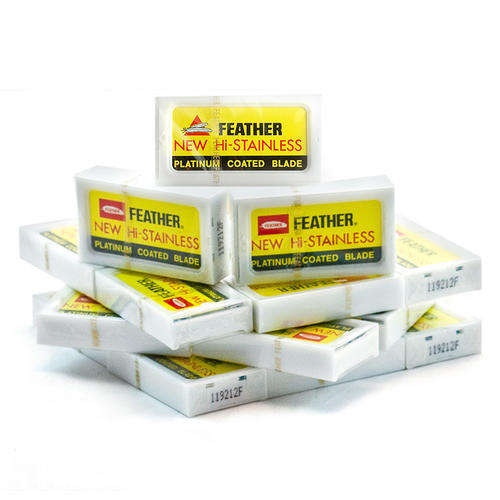 Feather Razor Blades New Hi-Stainless Double Edge