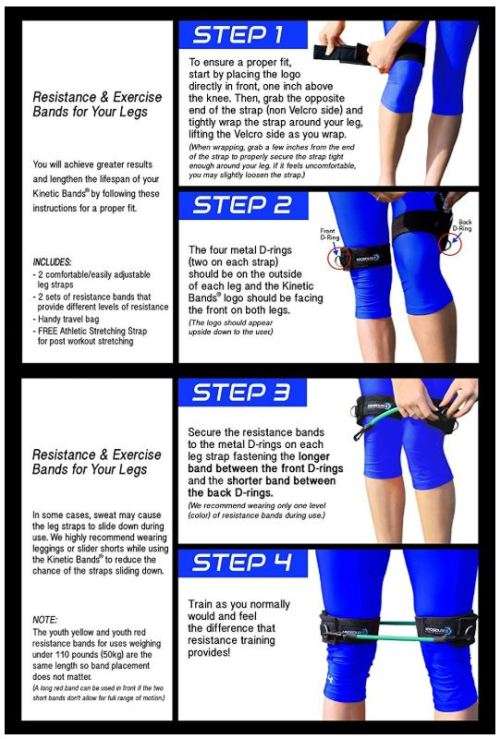 ELITE 11 Piece Kinetic Speed Agility Training Strength Leg Resistance Fitness Exercise Bands