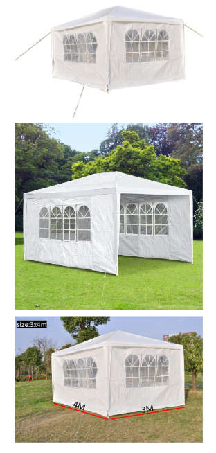 Gazebo marquee folding tent 3X4metre white