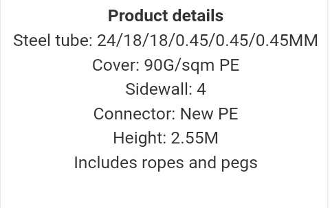 Blue gazebo marquee folding tent 3X4 metre