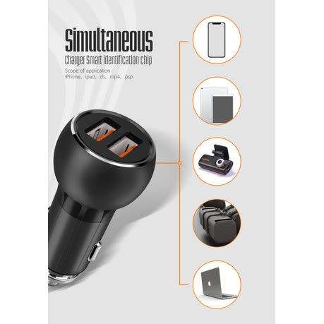 36 Watt Fast Car Charger for Mobile Phone - LDNIO C503Q