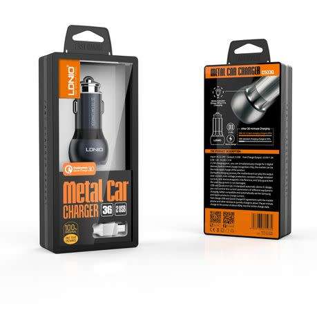 36 Watt Fast Car Charger for Mobile Phone - LDNIO C503Q