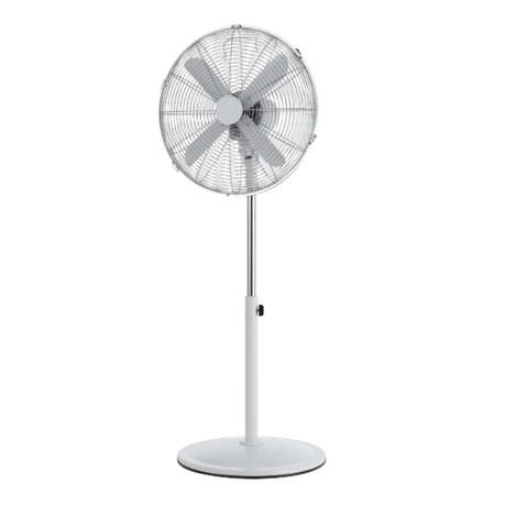 Logik 40CM Pedestal Fan White Metal Base