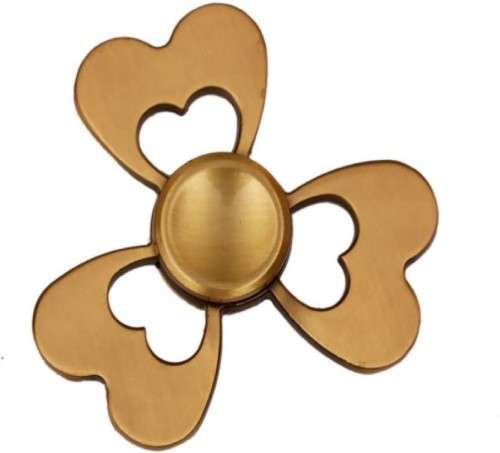 AncientKart Tri Sided High Quality Heart Shaped Metal Fidget Spinner