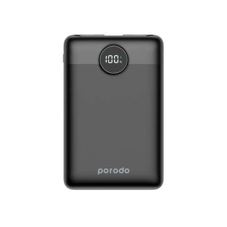 Porodo-Super Slim Power Bank 10000mAh-Black