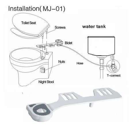 Hygeian Natural Water Clean Wash Unisex Toilet Bidet