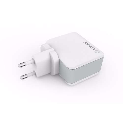 LDNIO 2 Port Travel Charger + Apple Cable