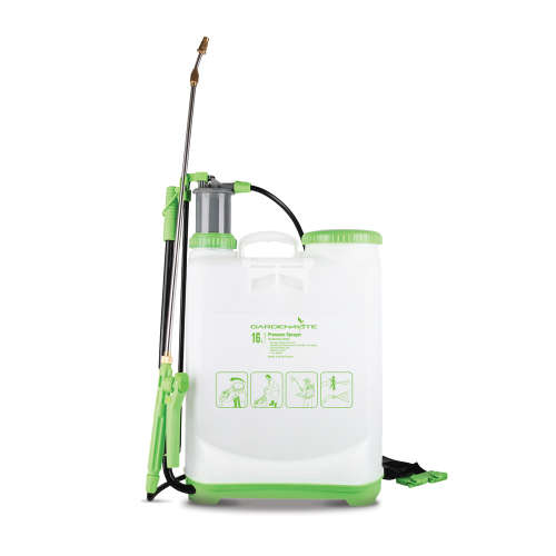 GARDENMATE 16L KNAPSACK SPRAYER LANCE & BRASS WITH STAINLESS STEEL TELESCOPIC