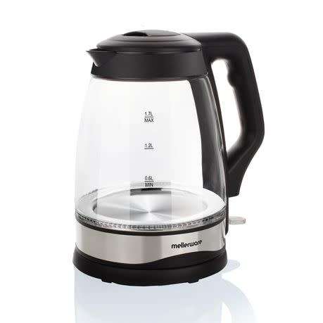 Mellerware - 1.7 Litre 2200W Optic 360 Degree Cordless Kettle - Black
