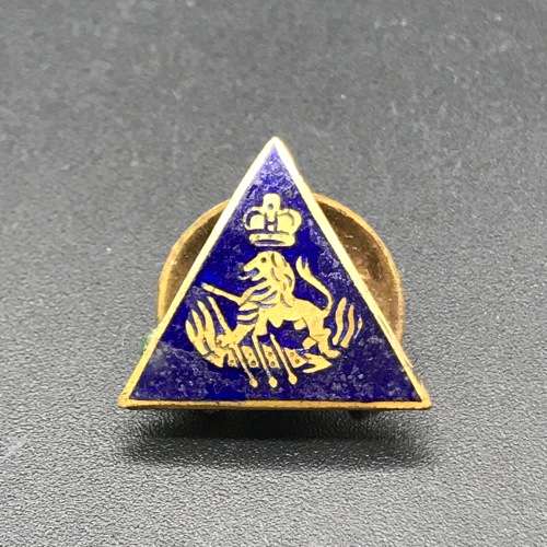Rhodesia - B.S.A.P. Brass and Enamel Lapel Badge