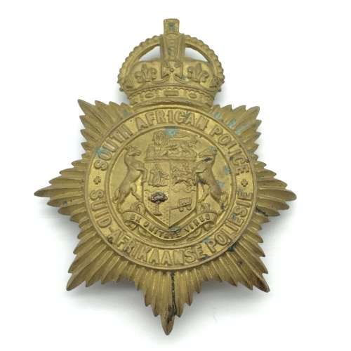 S.A. - Large `South African Police` Helmet Plate (`S` Type)