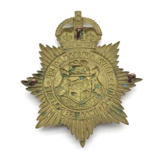 S.A. - Large `South African Police` Helmet Plate (`S` Type)