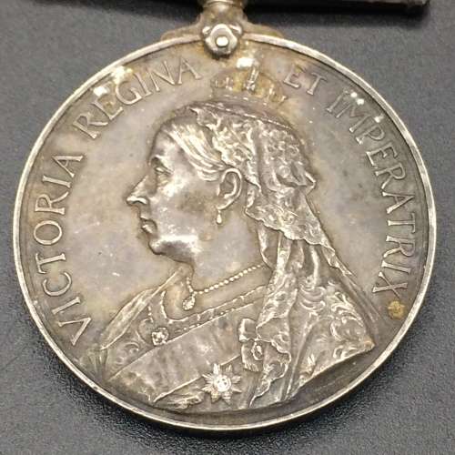 Boer War - Q.S.A. Medal (CC, OFS, TVL, SA01) `Pte. W.T. SHACKLEFORD - VL. CO. Oxfd LI. `