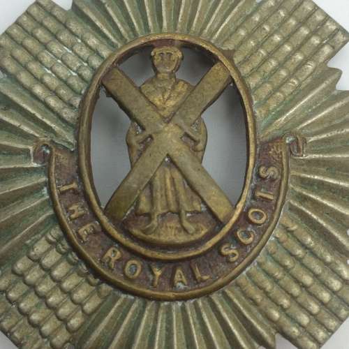 British - `The Royal Scots` Cap Badge