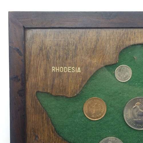 Vintage Rhodesian Framed Coin Set (1970`s)