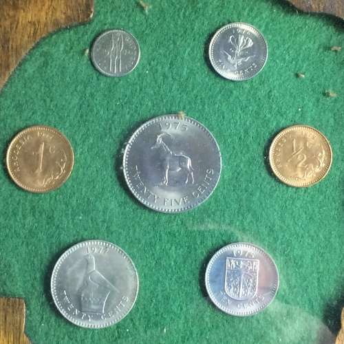 Vintage Rhodesian Framed Coin Set (1970`s)
