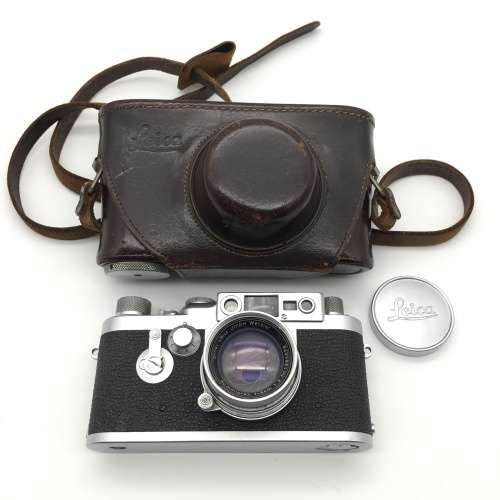 Rare `Leica IIIg` 1950`s Camera with Lens and Case (Nr.881089)